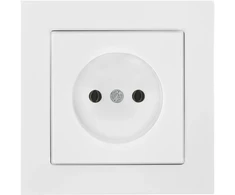 Gniazdo Lizdas Lizdas su išėjimu 2P Malta, 16A, 250V, PT-15M, baltas