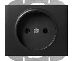 Gniazdo Lizdas Lizdas su išėjimu 2P Onyx, 16A, 250V, PT-15O, juodas