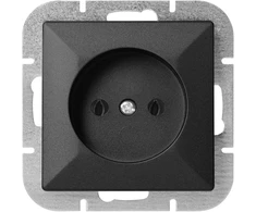Gniazdo Lizdas Lizdas su išėjimu 2P Pearl, 16A, 250V, PT-15P, juodas