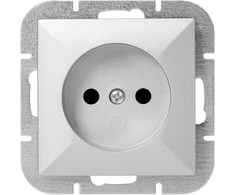 Gniazdo Lizdas Lizdas su išėjimu 2P Pearl, 16A, 250V, PT-15P, sidabrinis