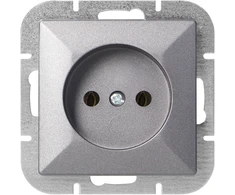 Gniazdo Lizdas Lizdas su išėjimu 2P Pearl, 16A, 250V, PT-15P, antracito spalvos