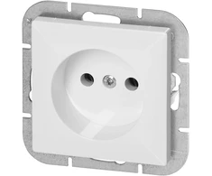 Gniazdo Lizdas Lizdas su išėjimu 2P Pearl, 16A, 250V, PT-15P, baltas