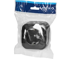 Orno Lizdas „ToDo“ viengubas lizdas 2P+Z Schuko IP20, juodas, 10 vnt.