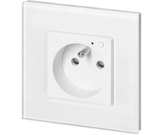 Orno Lizdas „Tuya Smart Wi-Fi“ viengubas įleidžiamas lizdas, baltas