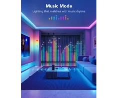 „Govee“ – „WiFi“ ir „Bluetooth“ užuolaidų šviestuvai