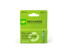 GP Battery GP - Įkraunamos baterijos, AAA dydis, 800 mAh, 4 vnt. pakuotė