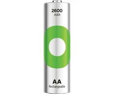 GP Battery GP - ReCyko įkraunamos baterijos, AA dydžio, 2600 mAh, 4 vnt. pakuotė
