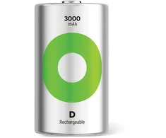GP Battery GP - „ReCyko“ įkraunamos baterijos, D dydis, 3000 mAh, 1,2 V (2 vnt. pakuotė)
