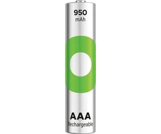 GP Battery GP - ReCyko įkraunamos baterijos, AAA dydžio, 950 mAh, 1,2 V (4 vnt. pakuotė)