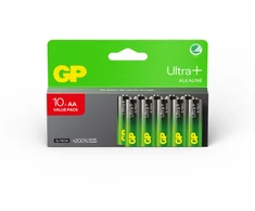 GP Battery GP - „Ultra Plus“ šarminės baterijos, AA dydžio, 15AU/LR6, 1,5 V (10 vnt. pakuotė)