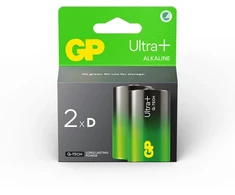 GP Battery GP - Ultra Plus šarminės D formos baterijos, 13A/LR20, 2 vnt. pakuotėje