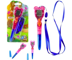 Lean Toys Elektroninis žaidimų rašiklis 168 žaidimai su virvele