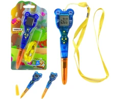 Lean Toys Elektroninis žaidimų rašiklis su 168 žaidimais ir virvele