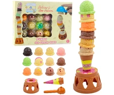 Lean Toys Žaidimas vaikams „Ledo bokštas“ su 17 detalių