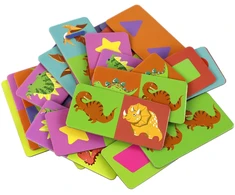 Lean Toys Edukacinis žaidimas Domino Dinozaurai, 28 detalės