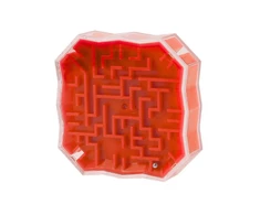 Lean Toys Logikos žaidimas „Labirintas su kamuoliuku“ raudonas