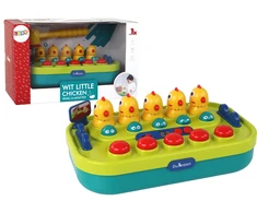 Arkadinis žaidimas Whac-a-Mole Žalias Geltona Chickens Lean Toys