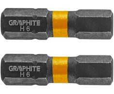 Smūginiai antgaliai GRAPHITE HEX6 25 mm (2 vnt.)