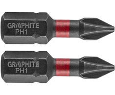 Smūginiai antgaliai GRAPHITE PH1 25 mm (2 vnt.)