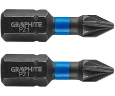 Smūginiai antgaliai GRAPHITE PZ1 25 mm (2 vnt.)
