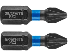 Smūginiai antgaliai GRAPHITE PZ2 25 mm (2 vnt.)