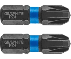 Smūginiai antgaliai GRAPHITE PZ4 x 25 mm (2 vnt.)