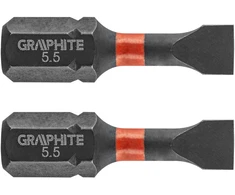 Smūginiai antgaliai GRAPHITE SL5,5 x 25 mm (2 vnt.)