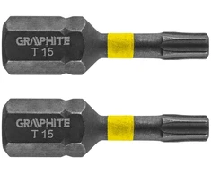 Smūginiai antgaliai GRAPHITE TX15 x 25 mm (2 vnt.)