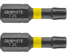 Smūginiai antgaliai GRAPHITE TX25 25 mm (2 vnt.)