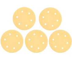 Papier Švitrinis popierius su lipdukais, 225 mm, K180, 5 vnt., su 6 skylėmis, šlifuokliams 59G264, 59G265