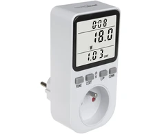 GreenBlue energijos skaitiklis, vatmetras, tipas E, 220-240V AC, 50Hz, maks. apkrova 16A, IP20, įmontuota baterija, GB364 E