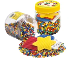 Hama Beads Hama - 4000 vnt. su 3 įvairiomis smeigtukų plokštelėmis (382052)