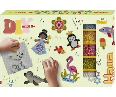 Hama Beads Hama - dovanų dėžutė apie 6000 karoliukų + 3 lėkštutės (383047)