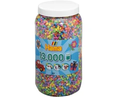 Hama Beads HAMA karoliukai - Midi - Pastelinių spalvų mišinys, 13.000 vnt. (211-50)