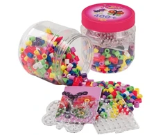 Hama Beads Hama - Maxi karoliukai 400 karoliukų + 2 smeigtukų plokštelės (388791)