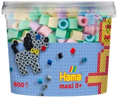 Hama - Maxi karoliukai 600 vnt. mišinys 52 (388574)