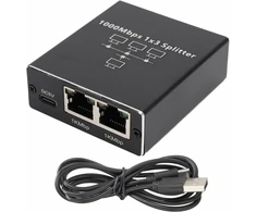 HD43A tinklo skirstytuvas 1x3 rj45