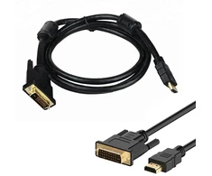 HDMI-DVI kabelis 2 m HD8 su auksuotais antgaliais