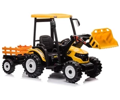 Lean Cars Akumuliatorinis traktorius su priekaba Hercules 24V – geltonas