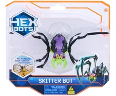 Hex Bots Šešiakampiai robotai – Skitter robotas – violetinė / žalia