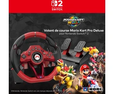 HORI - „Mario Kart Racing Wheel Pro DELUXE“ - raudonas - 11 colių (28 cm)