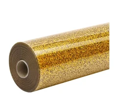 Spausdintuvas HTVRONT Glitter Heat Transfer Film, 30.5 cm x 90 cm (auksinis)