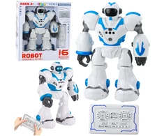 Lean Toys Interaktyvus nuotoliniu būdu valdomas robotas U ICTORY 16 funkcijų mėlynas