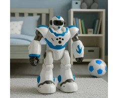 Lean Toys Interaktyvus nuotoliniu būdu valdomas robotas U ICTORY 16 funkcijų mėlynas