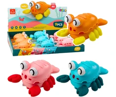Lean Toys Interaktyvus vaikiškas krevetės žaislas su spyruokliniu mechanizmu