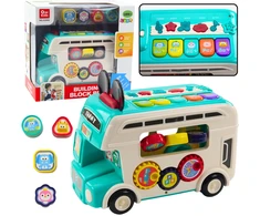 Lean Toys INTERAKTYVUS TURKIO SPALVOS RŪŠIAVIMO AUTOBUSAS