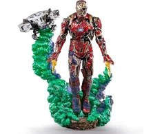 „IronStudios“ – „Marvel Spider-Man Toli nuo namų: Prabangi BDS 1:10 meno statula – „Iron Man Illusion“