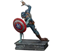 Iron Studios „IronStudios“ – „Marvel What If...“: 1:10 meno statula – zombis Kapitonas Amerika