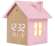 iTotal - Birdhouse žadintuvas - pastelinės rožinės spalvos