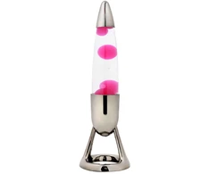 „iTotal“ – „Missile“ LED lavos lempa su spalvą keičiančia šviesa – rožinė – skersmuo 10,7 cm x aukštis 36,5 cm